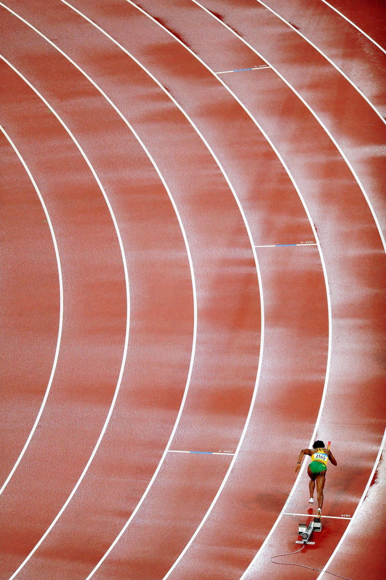 Null 2008年北京。
4x100m，2008年8月21日。
© Richard Martin/L'Équipe
现在是接力时间，那一刻，个人的雄心壮志，无&hellip;