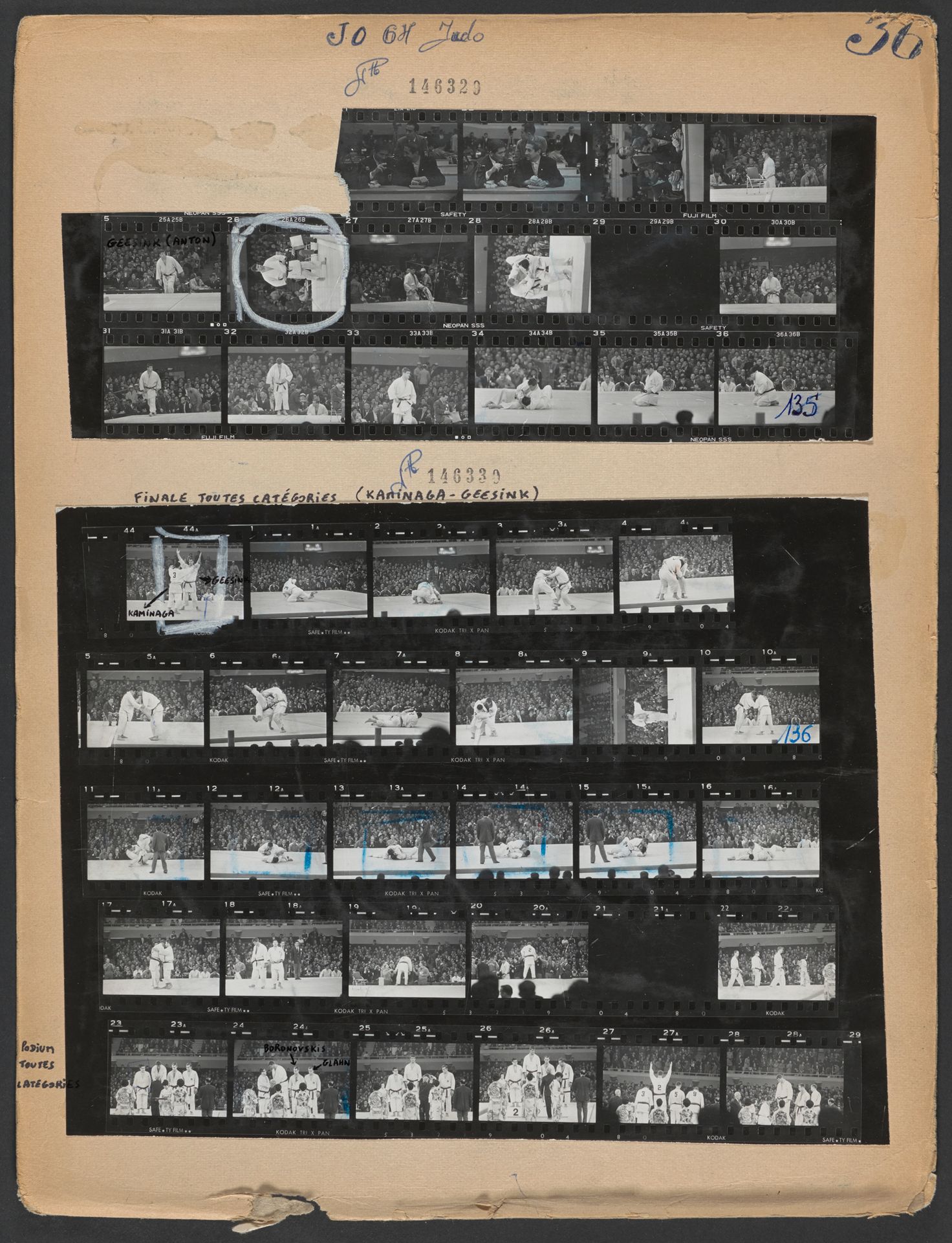 Null 1964年奥运会 © L'Équipe 东京 1964年。
所有类别柔道比赛的决赛。
荷兰人Anton Geesink对日本人Akio Kaminag&hellip;