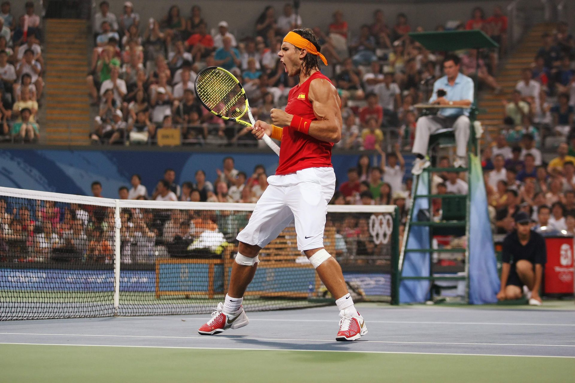 Null Peking 2008. Rafael Nadal, Tennis © Pierre Lahalle/L'Équipe 13 August 2008.&hellip;