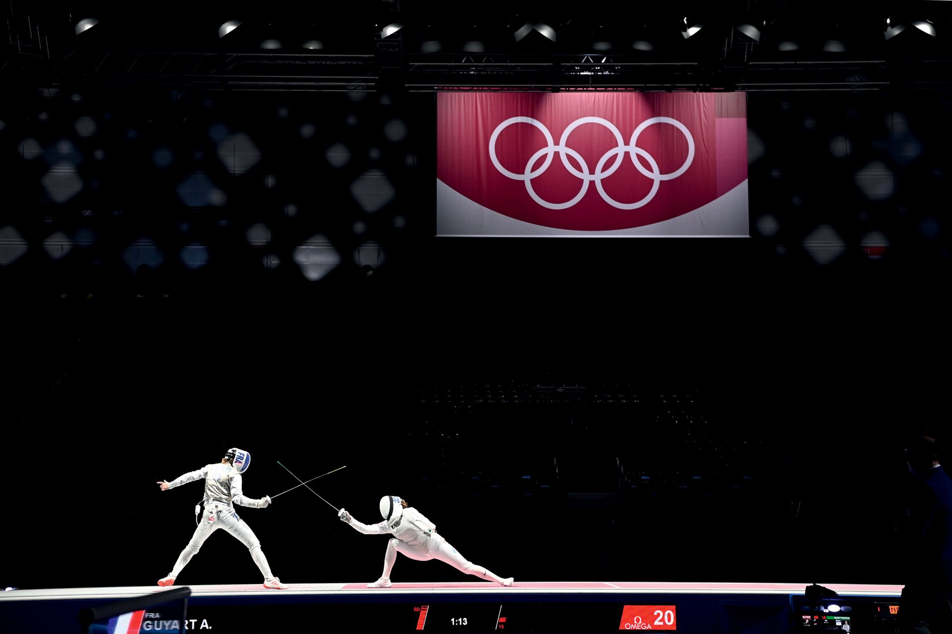 Null 2020年的东京。
决赛法国-俄罗斯（Guyart-Mtyanova），女子团体花剑 © Alain Mounic/L'Équipe 2021年7月2&hellip;