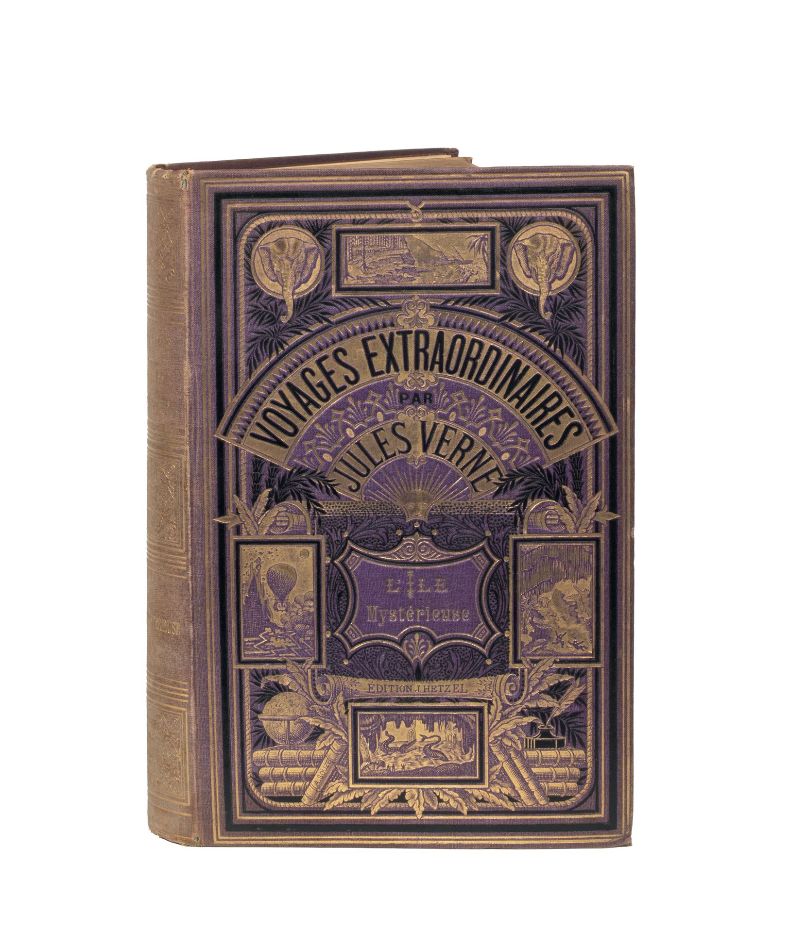 Null [Mers et Océans] L'Île Mystérieuse par Jules Verne. Illustrations de Férat.&hellip;