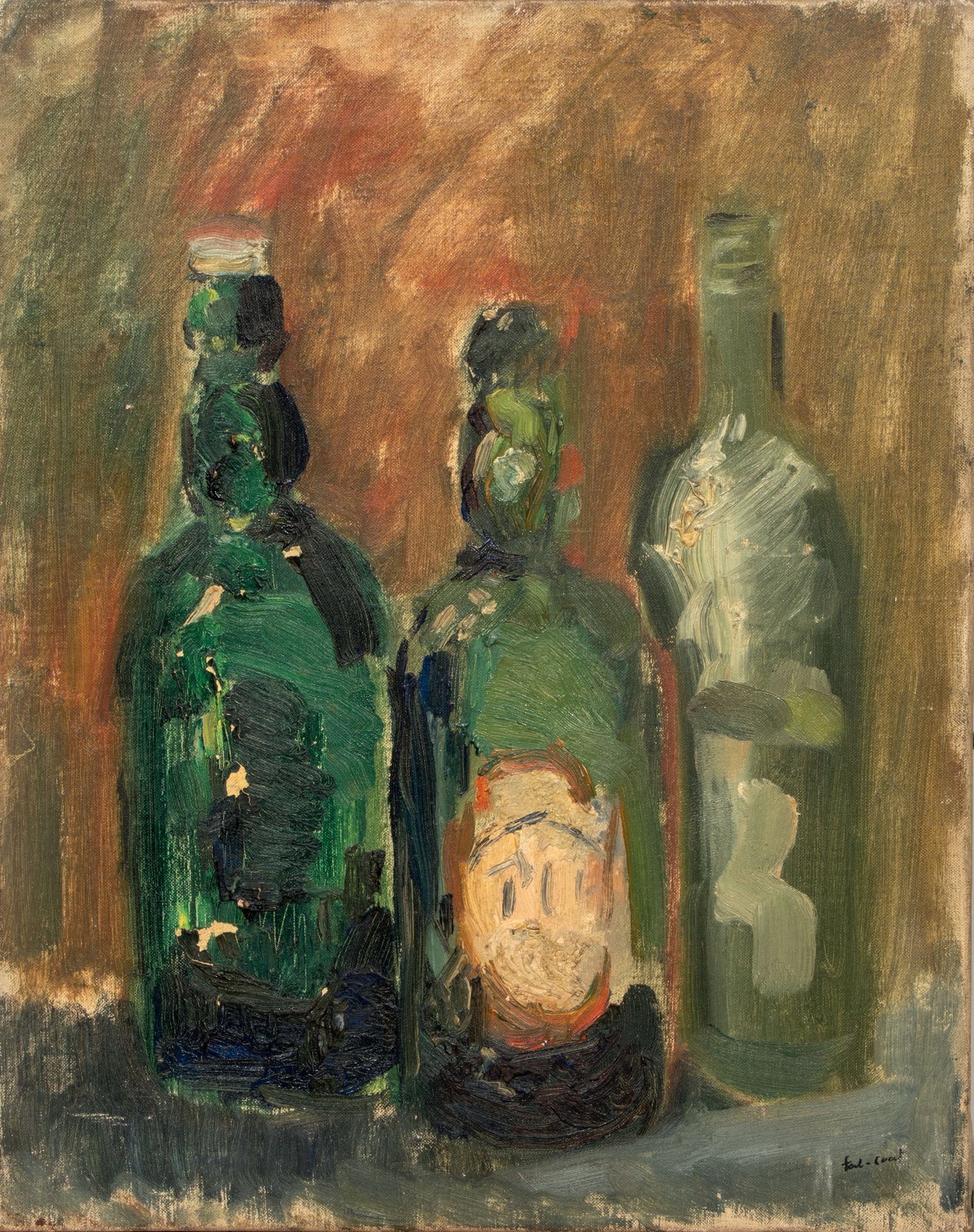 PIERRE TAL COAT (1905-1985) 
Still life with bottles, 1928



Oil on canvas, sig&hellip;