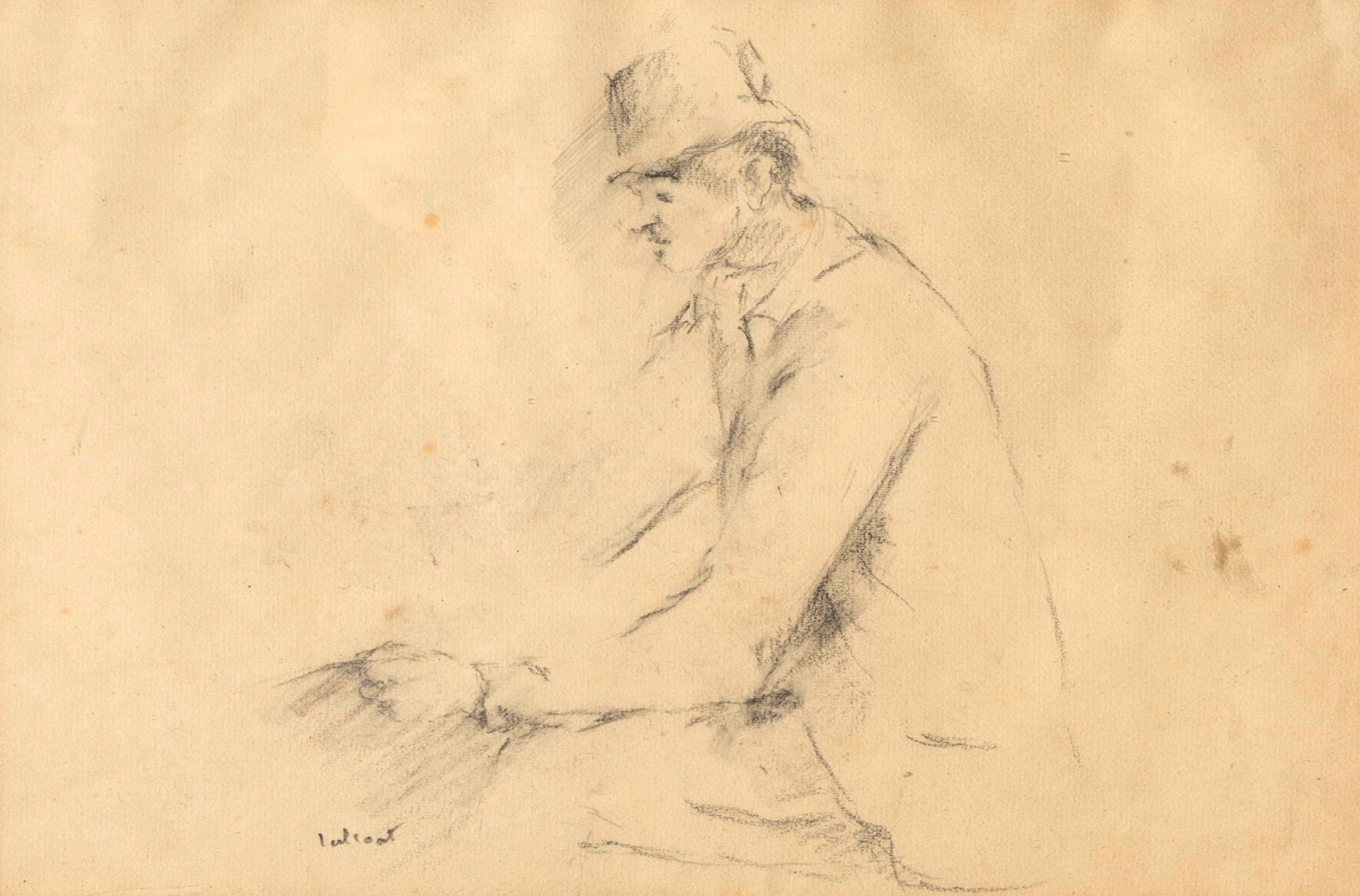 PIERRE TAL COAT (1905-1985) Seated man
Charcoal on paper, signed lower left, min&hellip;