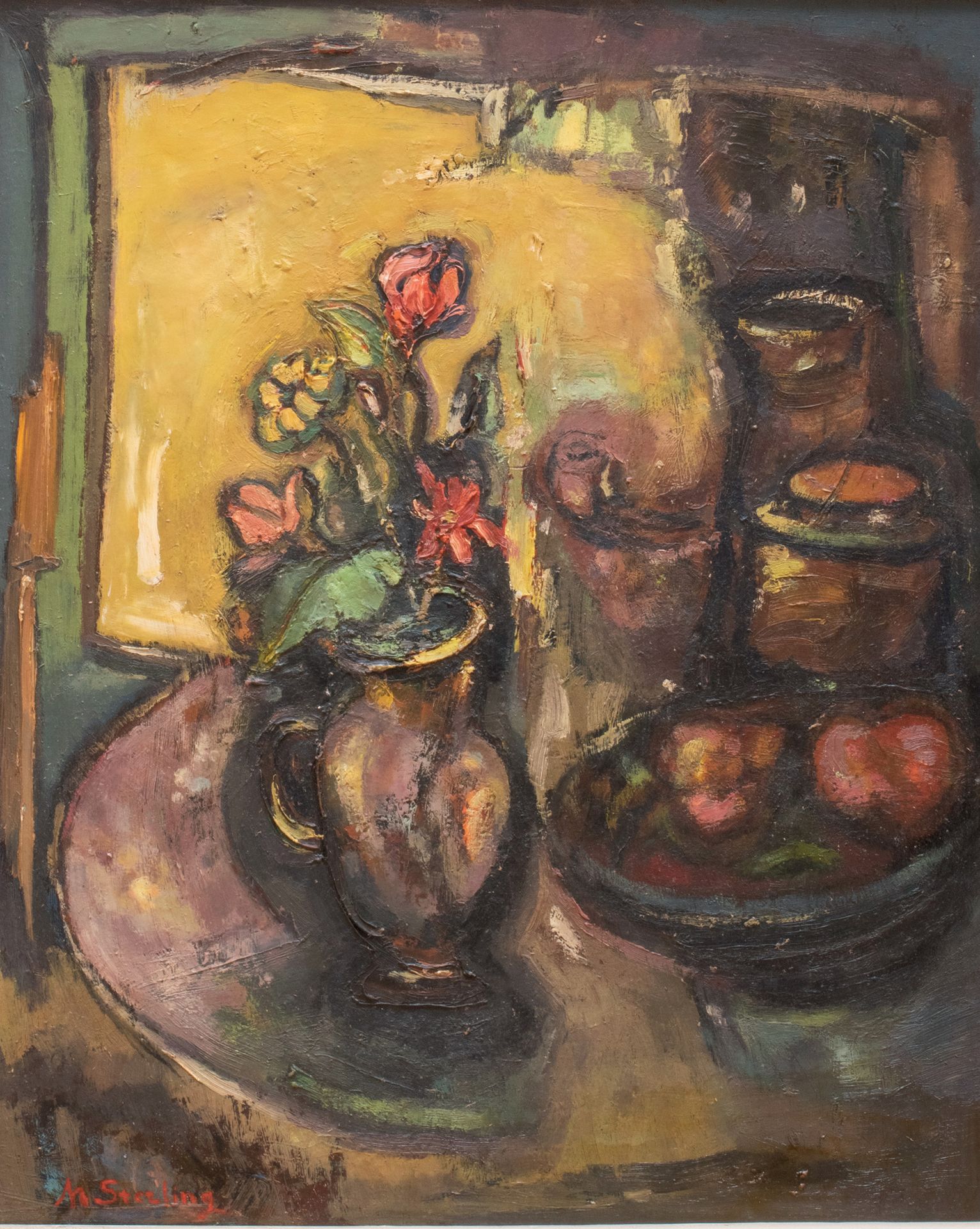 Marc STERLING (1897-1976) 静物
布面油画，左下方签名 65 x 54 cm