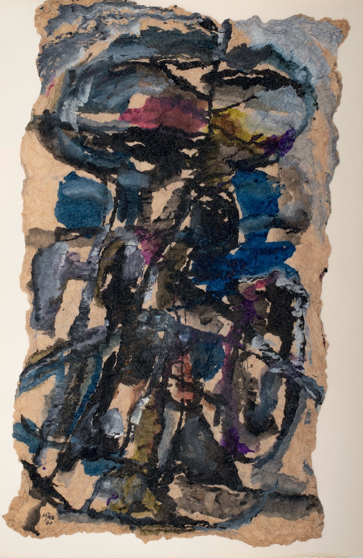 Ladislas KIJNO (1921-2012) Composition, 1960
Mixed media and gouache on crumpled&hellip;