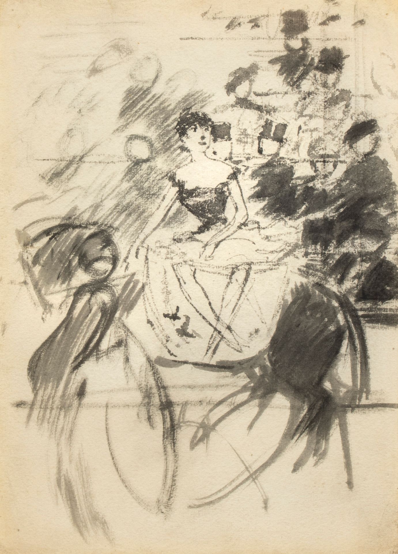 Jean- Louis FORAIN (1852-1931) Ecuyère
Ink and ink wash on double-sided paper, o&hellip;