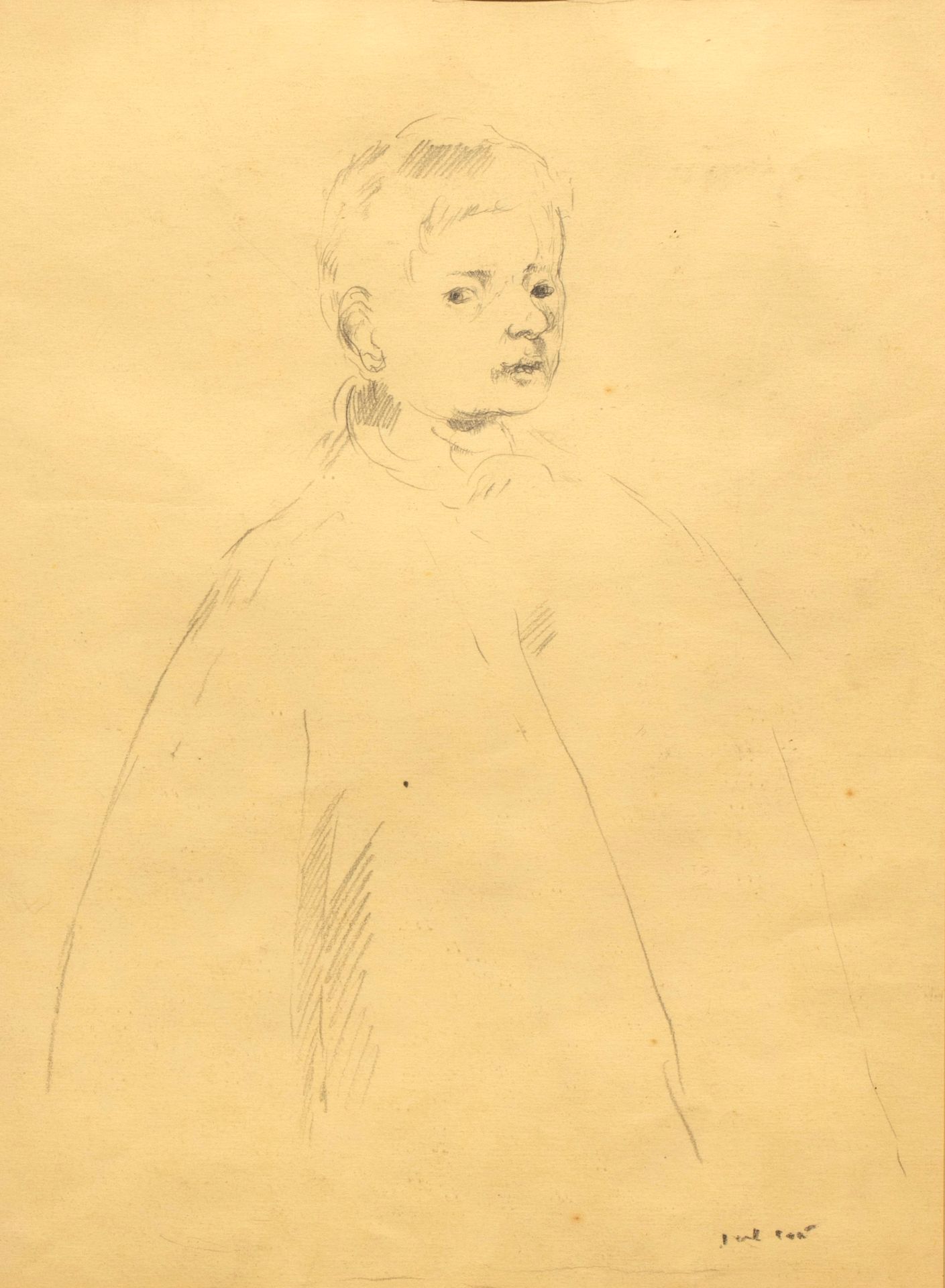 PIERRE TAL COAT (1905-1985) 
自画像（？） 



纸上铅笔，右下角有签名，有画框 33.8 x 24.8 cm (正在观看)