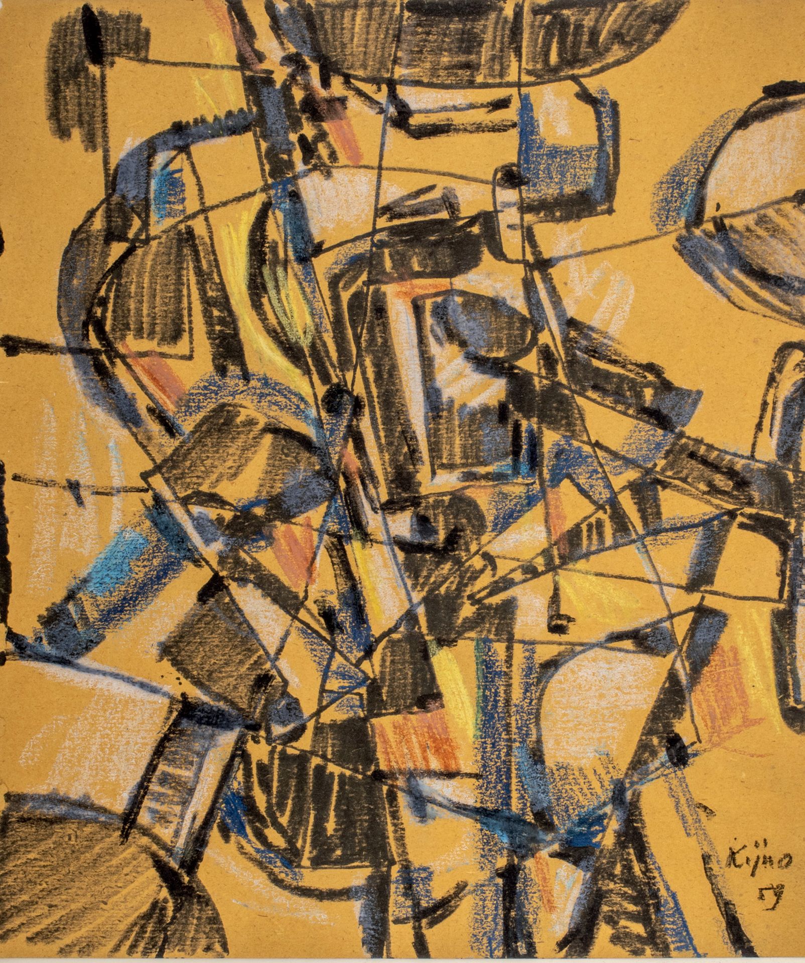 Ladislas KIJNO (1921-2012) Antibes, 1959
Technique mixte sur papier, signée et d&hellip;