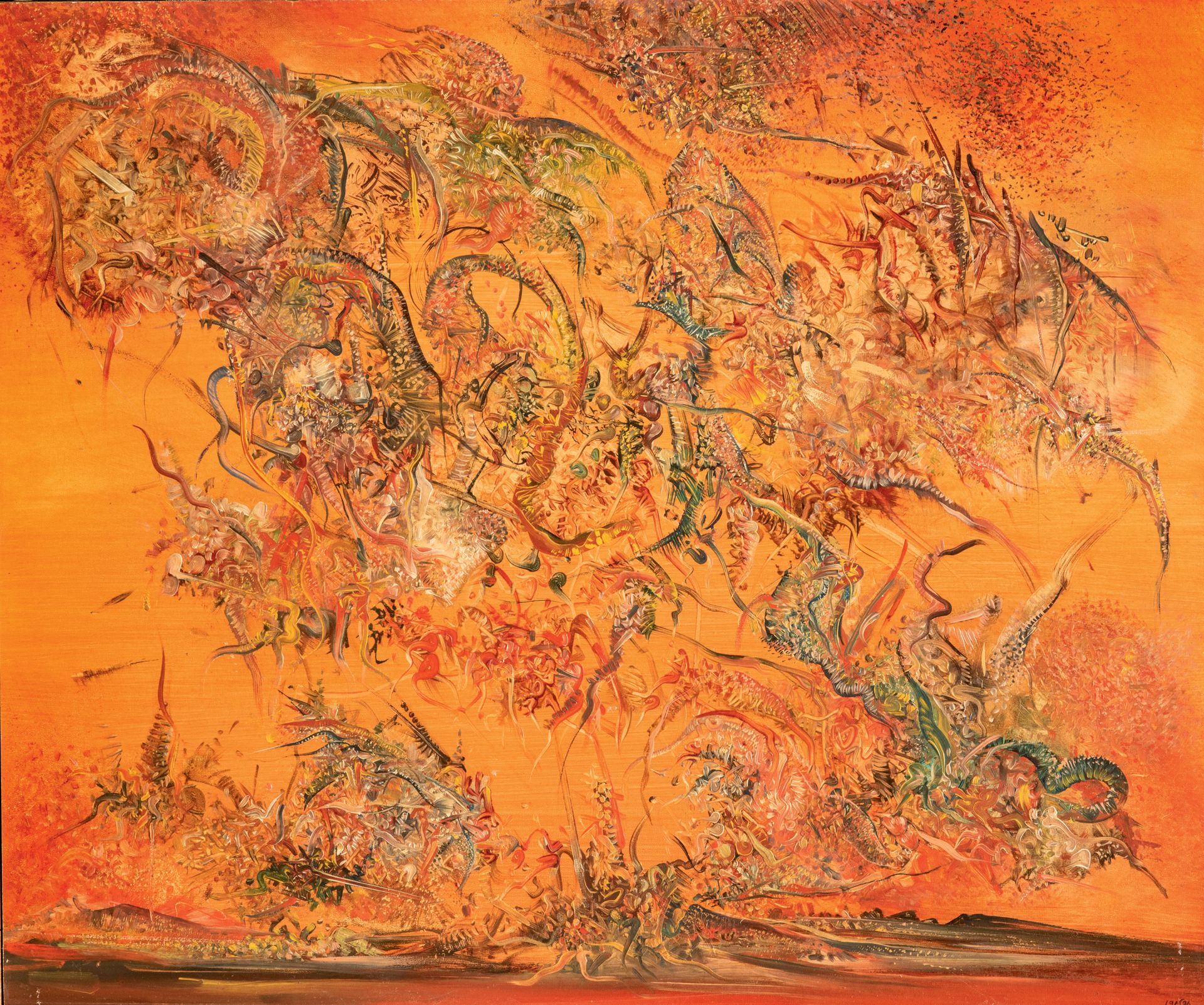 Marc JANSON (1930-) 
秘密的恐惧》，1971年



伊索尔上的油画，右下角有签名，背面有签名、标题和日期，库存号为53.5 x 64.5厘&hellip;