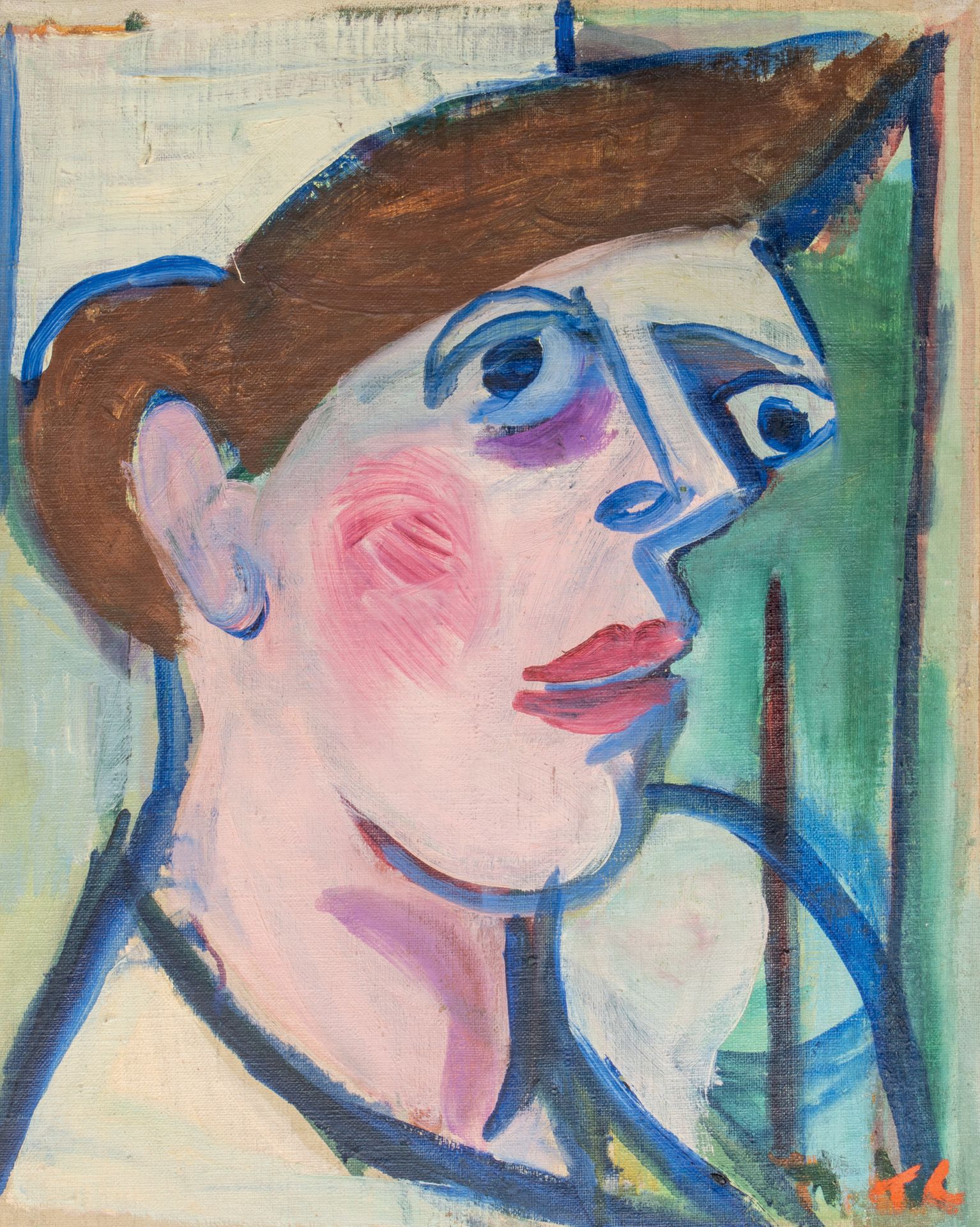 PIERRE TAL COAT (1905-1985) 
Xavière的肖像，1945年



布面油画，右下角有文字说明 41 x 33 cm