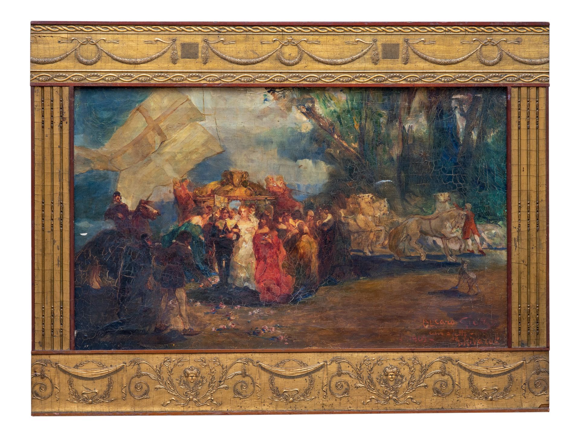 Giuseppe Rivaroli (1885-1943) Historische Szene
Öl auf Leinwand, unten rechts si&hellip;