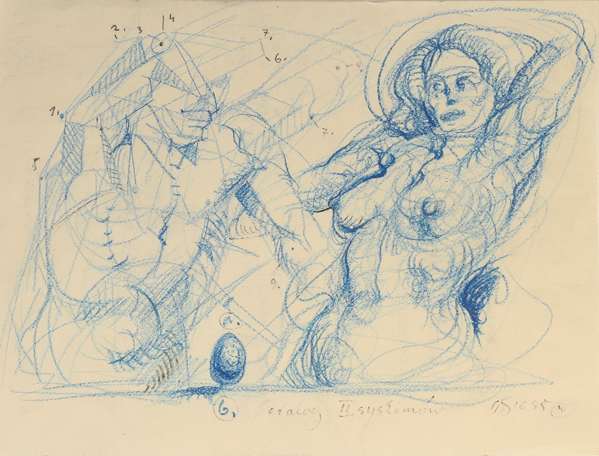 Franciszek STAROWIEYSKI (1930-2009) 
对话II, 1985



纸上粉笔画，右下角有签名和日期及标题 

31x42厘米无&hellip;