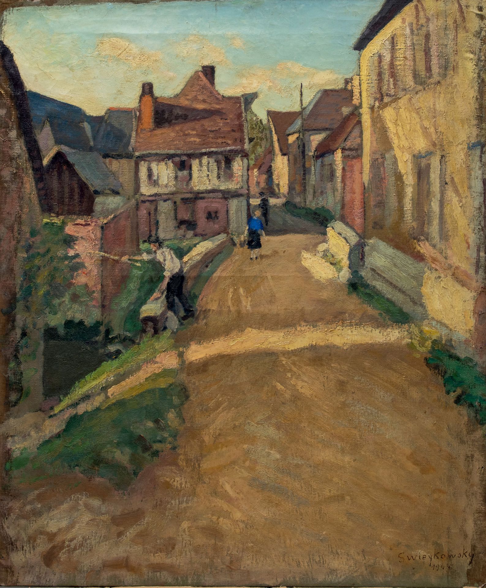 Alfred SWIEYKOWSKI (1869-1953) Village
Huile sur toile
Signée en bas à droite, r&hellip;