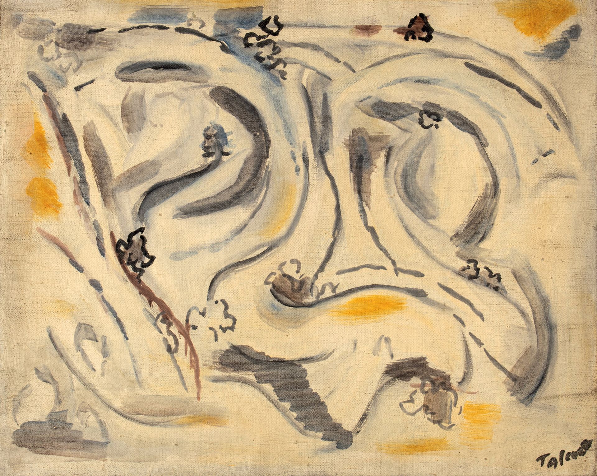 Pierre TAL COAT (1905-1985)( ref 61) 
1948年的树木生长情况 

布面油画，右下方有签名，33 x 41厘米