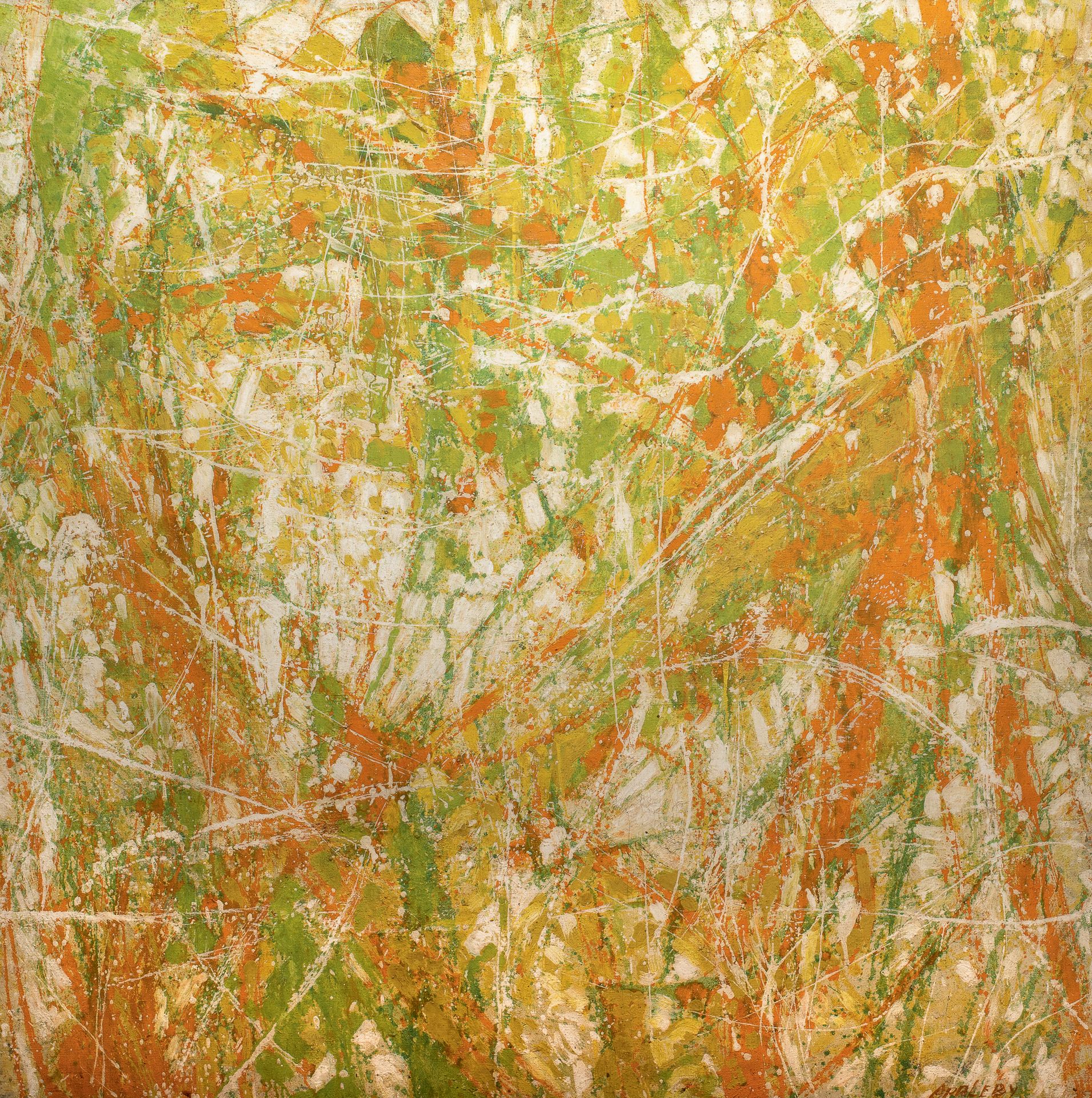 Théodore Appleby (1923-1985) 抽象
布面油画，右下角签名 138 x 138 cm