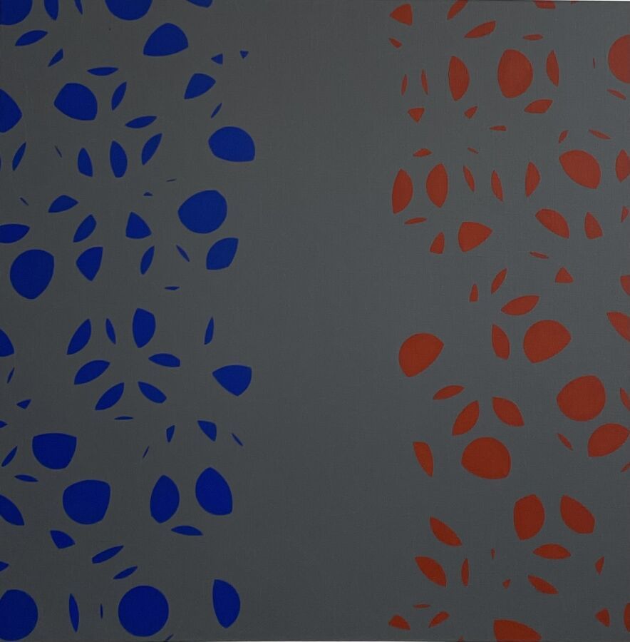 Null David LIPSZYC (1933-2023)
Composition forme bleu et rouge sur fond gris, 19&hellip;