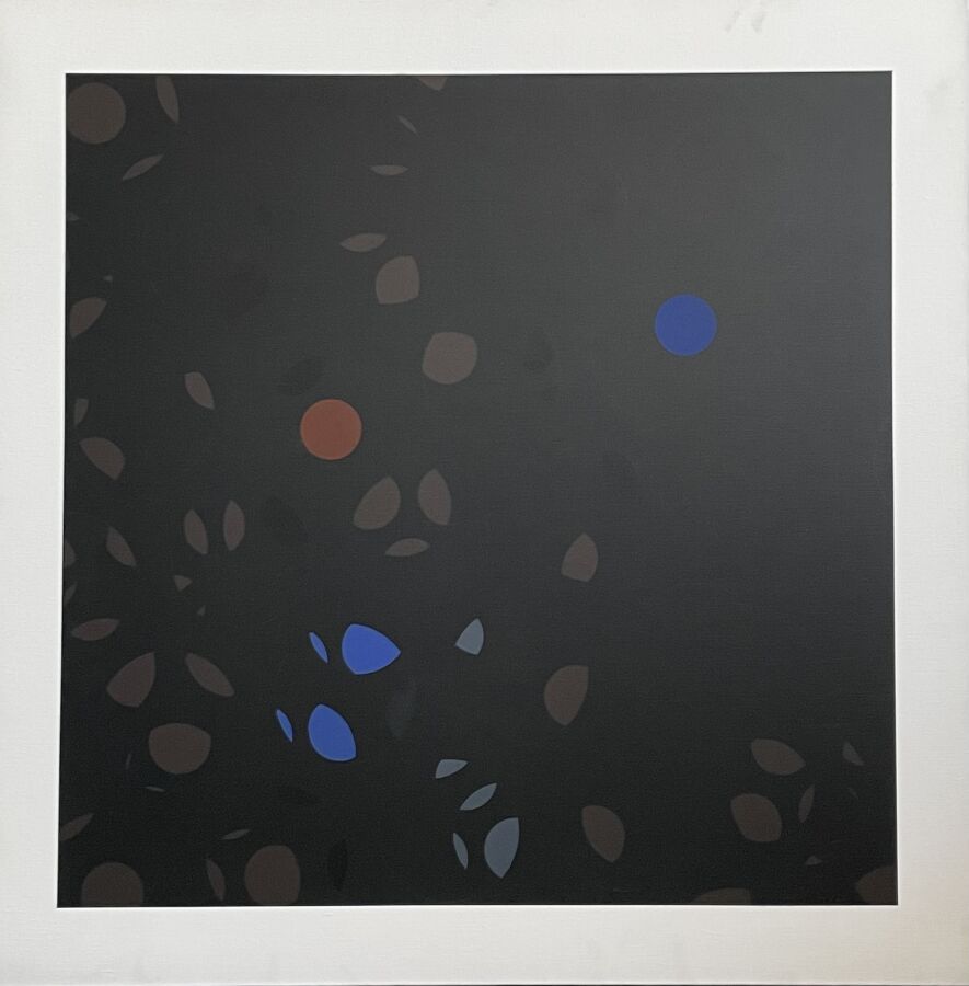 Null David LIPSZYC (1933-2023)
Composition bleue rouge, marron sur fond brun
Acr&hellip;