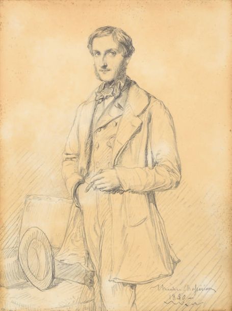 Théodore CHASSÉRIAU (1819-1856) Portrait de M. Georges Brölemann
Crayon noir sur&hellip;