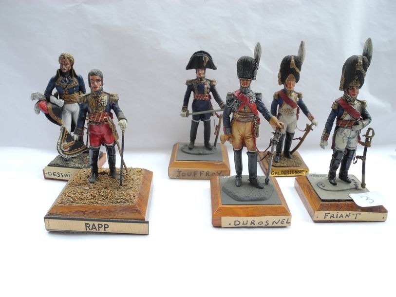 Null 6 figurines Debercy
Rapp, Durosnel, Firnt, Dessaix, Jouffroy, Gal Dorsenne