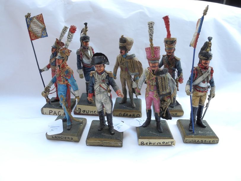 Null 8 figurines Antonio
Etendart cuirassier, Napoléon, Beaumont, lancer trompet&hellip;