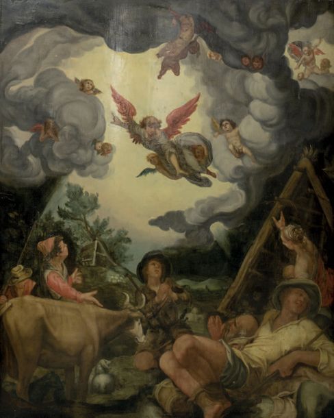 École Flamande du XVIIe siècle L'Annonce aux bergers
Huile sur panneau (trois pl&hellip;