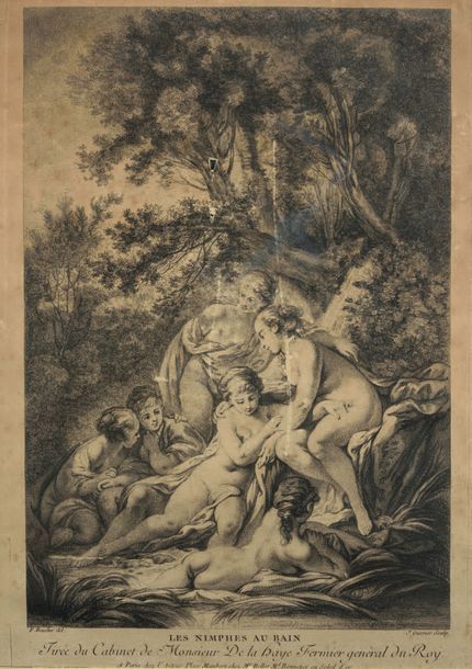 François BOUCHER (attribué à) (Paris 1703 - 1770) Les nymphes au bain
Pierre noi&hellip;