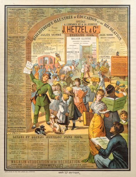 Null Affiche Hetzel pour les Étrennes 1880 dite «Le Lycéen crie les derniers tit&hellip;
