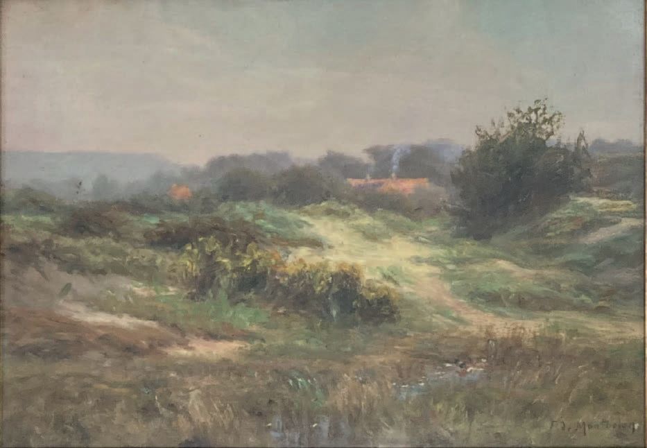 François de MONTHOLON (1856-1940): CAMPAIGN LANDSCAPE WITH BOILER.
Olio su tavol&hellip;