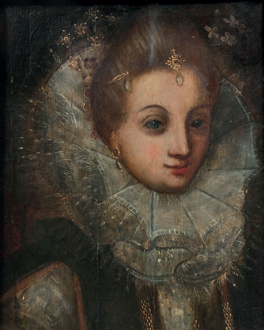 École FLAMANDE de la fin du XVIe ou du début du XVIIe siècle : PORTRAIT OF A WOM&hellip;