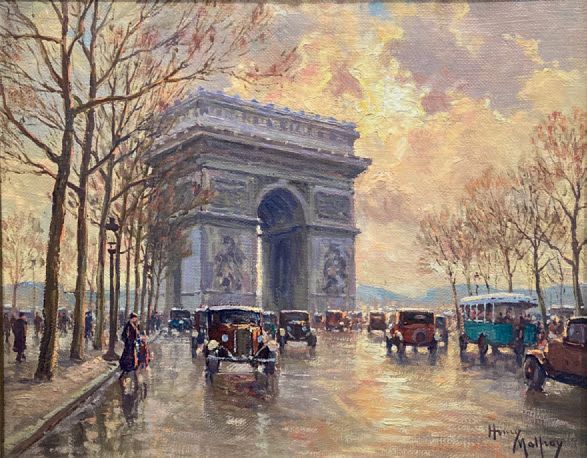 Henry MALFROY (1895-1944): Traffic around the Arch of Triumph at Sunset.
Olio su&hellip;