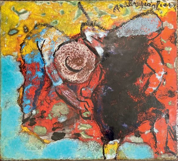 Pierre AMBROGIANI (1907-1985): PAYSAN ET PAYSANNE.
Enamelled lava, signed in the&hellip;