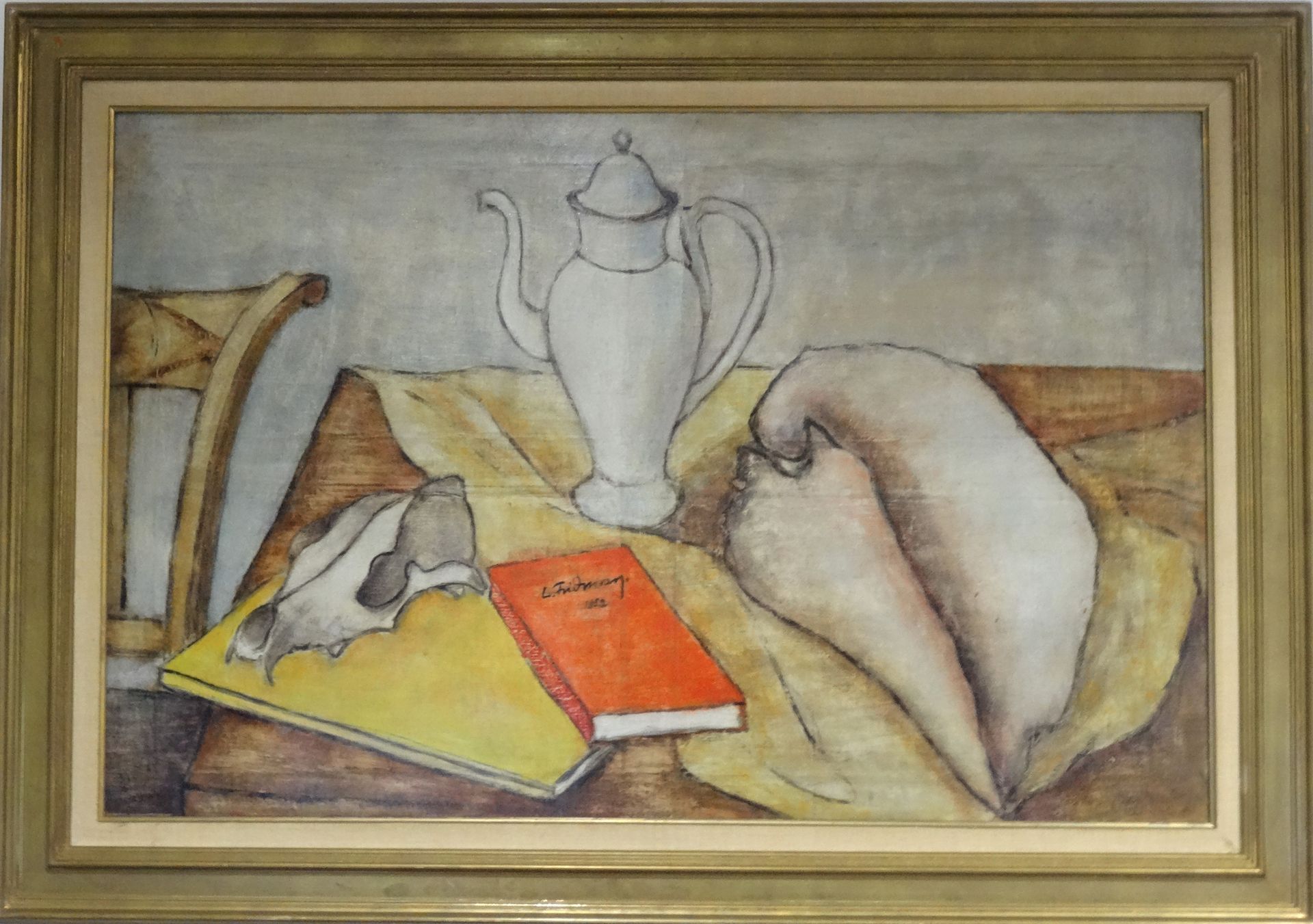 Leonid FRIDMAN (1908-1979): Still life with coffee pot and shellfish.
Oil on can&hellip;