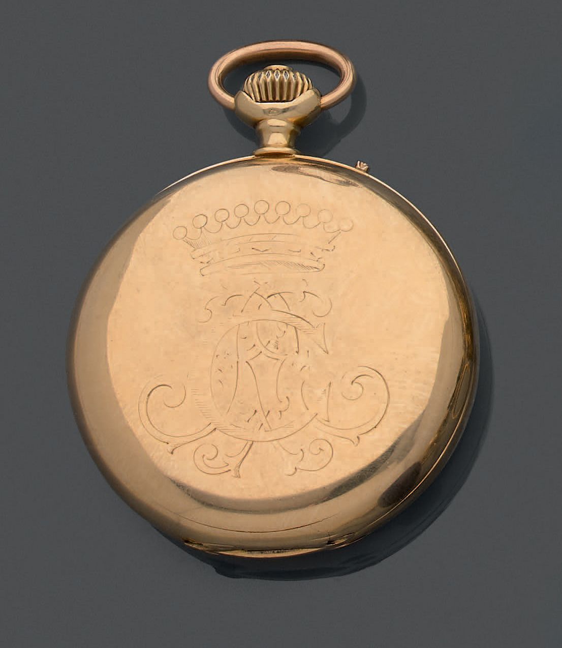 Null Reloj de bolsillo de oro amarillo de 18 quilates (750) con triple caja, gra&hellip;