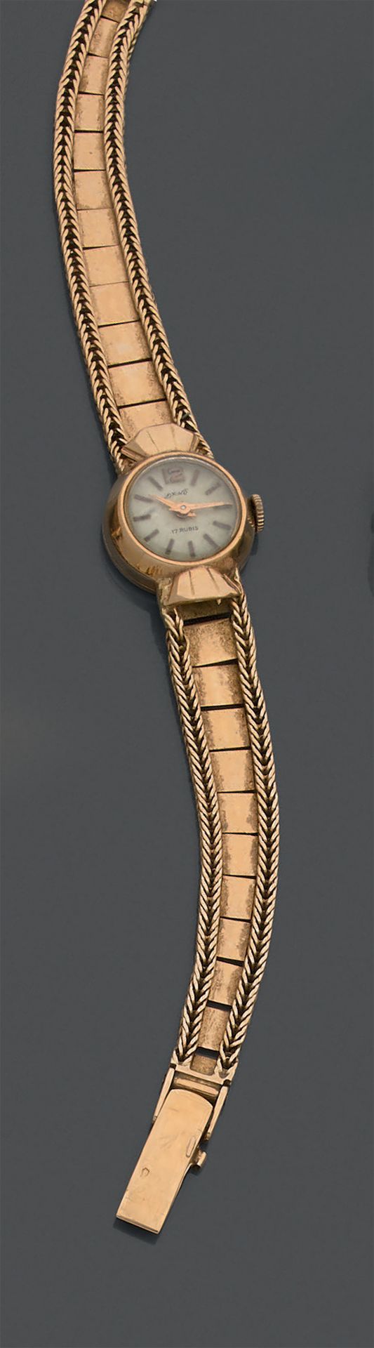 Null Reloj de señora en oro amarillo de 18 quilates (750), caja redonda, esfera &hellip;