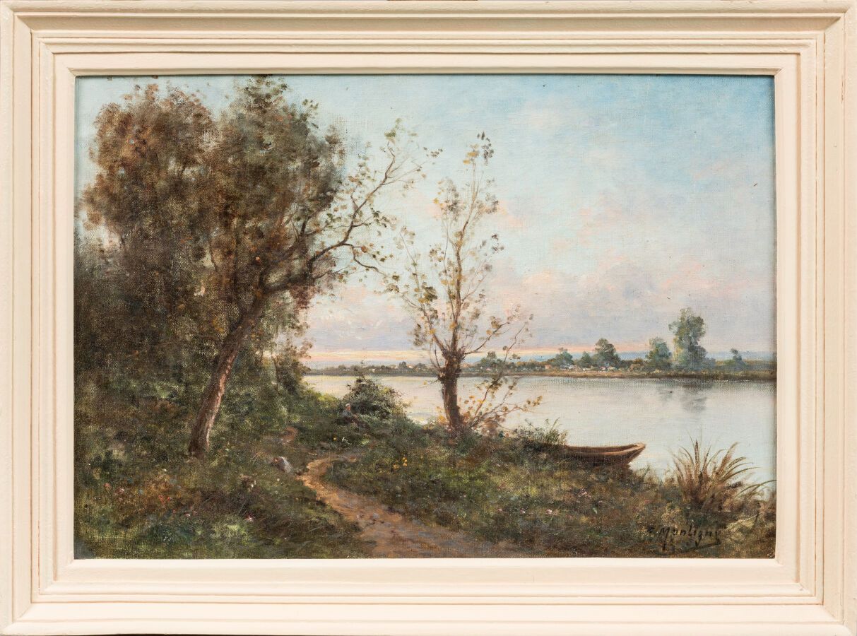 Null MONTIGNY Jules Léon (1847-1899). "Bords de la seine"

Huile sur toile signa&hellip;