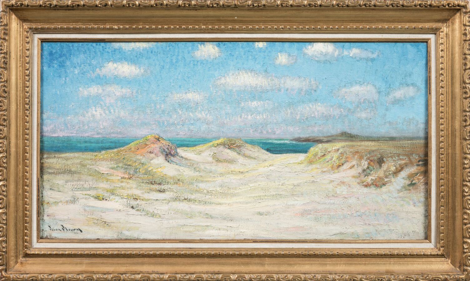 Null FLEURY Pierre (1900-1985). "Chemin de sable" 

Huile sur toile signée en ba&hellip;