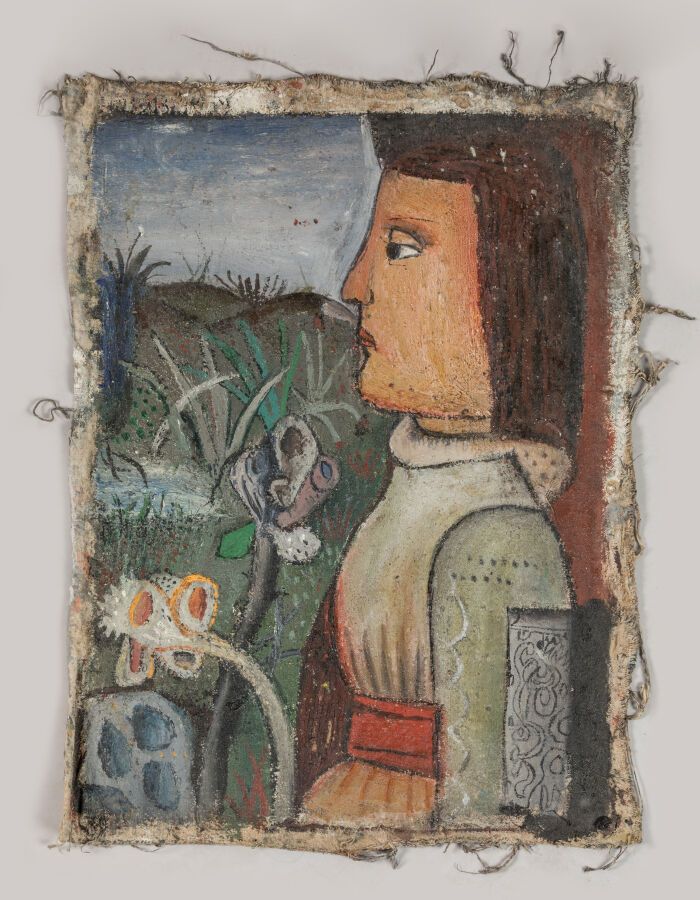 Null SEJKA Leonid (1932-1970). "La femme dans la nature" 

Huile sur toile. 42 x&hellip;
