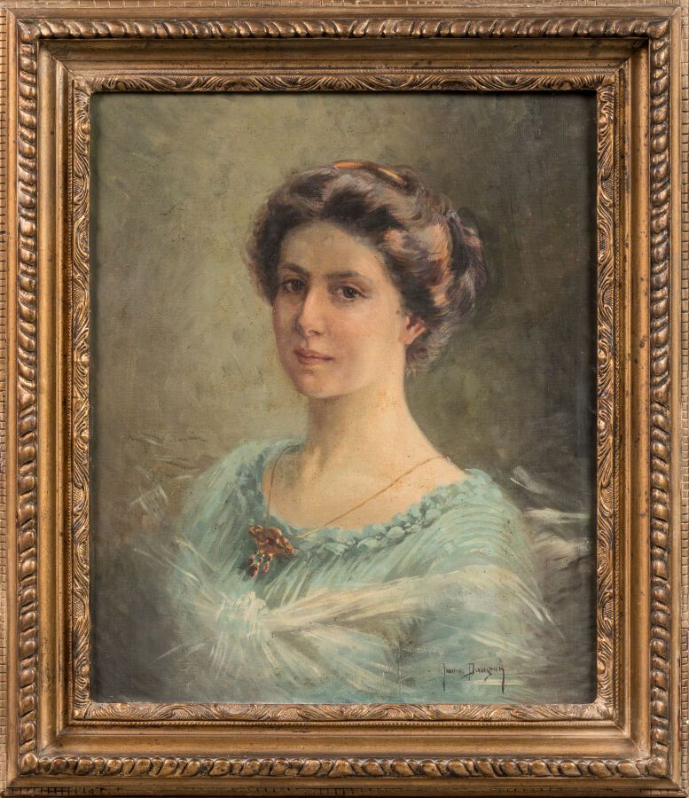 Null DANGON Jeanne (1873-1949). "Portrait présumé de Madeleine Larralde-Martinau&hellip;
