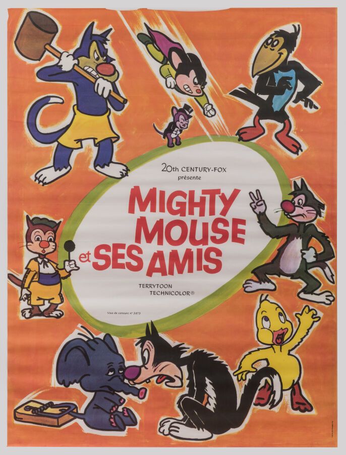 Null Kino - Mighty mouse and his friends. 1971.Imp St Martin. 155x116cm. Origina&hellip;
