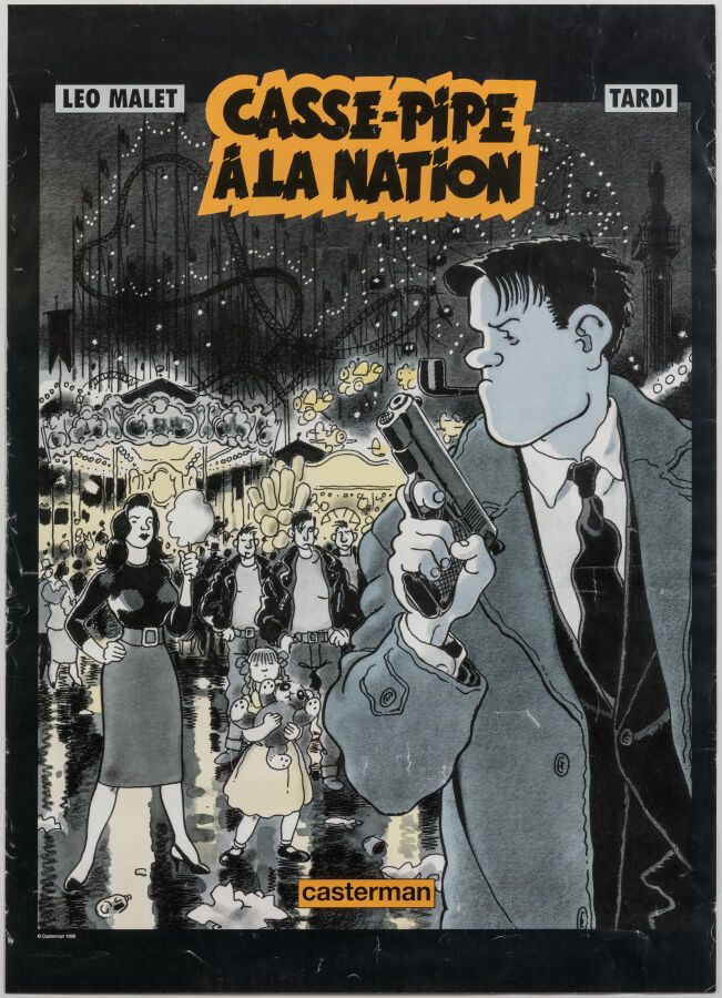 Null 漫画--雅克-塔尔迪（1946-）--《国家的卡塞管》。1996.69.5x50厘米/27.2x19.7英寸。原始海报，胶印。Cond A-有些边缘的&hellip;