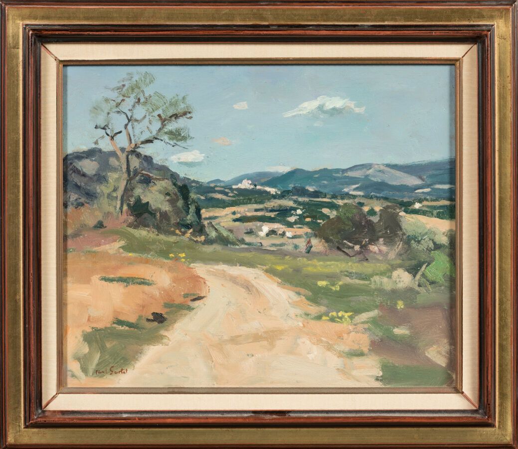 Null 苏泰尔-保罗（1893-1985 年）。"清晰的道路油画，左下方有签名。 
尺寸 38 x 46 厘米。

联合目录
