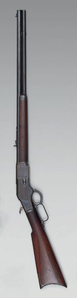 Null Fusil Winchester modèle 1873, canon octogonal bleui de 24”, calibre 38 WCF,&hellip;