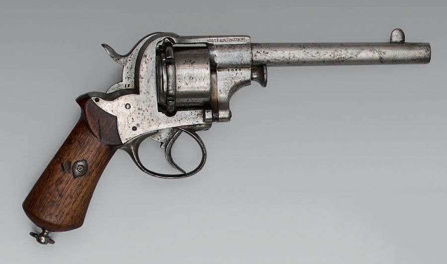 Null Revolver système d'Alexandre Guerrier, Comte de Saint-Ange, à broche, doubl&hellip;