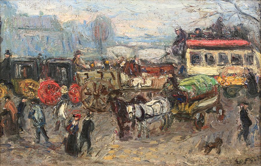 Emile Othon Friesz (1879-1949) 
The omnibus
Oil on canvas, signed lower right.
1&hellip;
