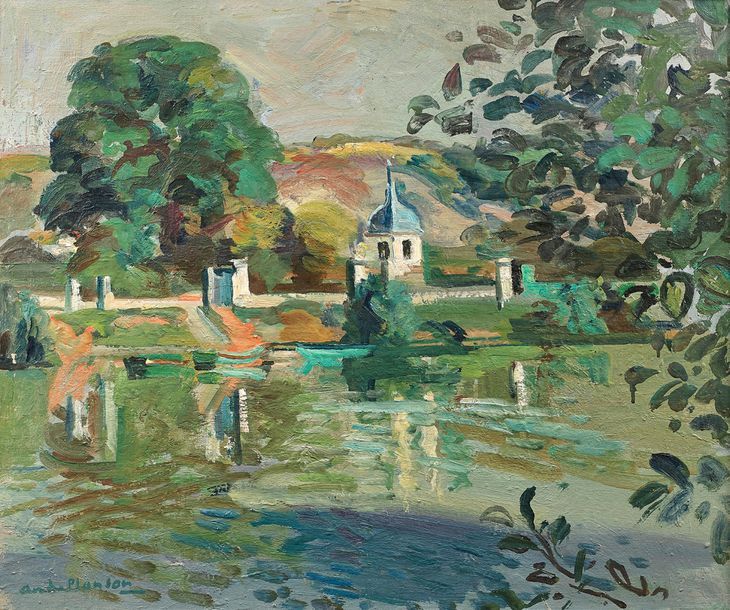 André PLANSON (1898-1981) 
Nanteuil-sur-Marne
Oil on canvas, signed lower left.
&hellip;