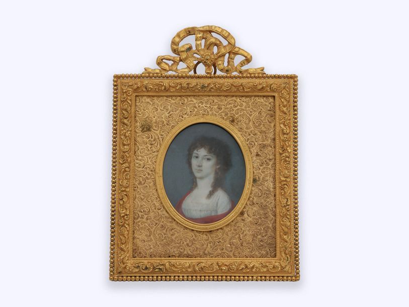 Null École russe ou allemande vers 1790. Portrait présumé de la comtesse Varvara&hellip;