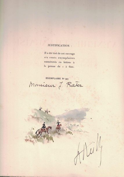Null Baron KARL REILLE, La vénerie française contemporaine. Paris, 1914. Tirage &hellip;