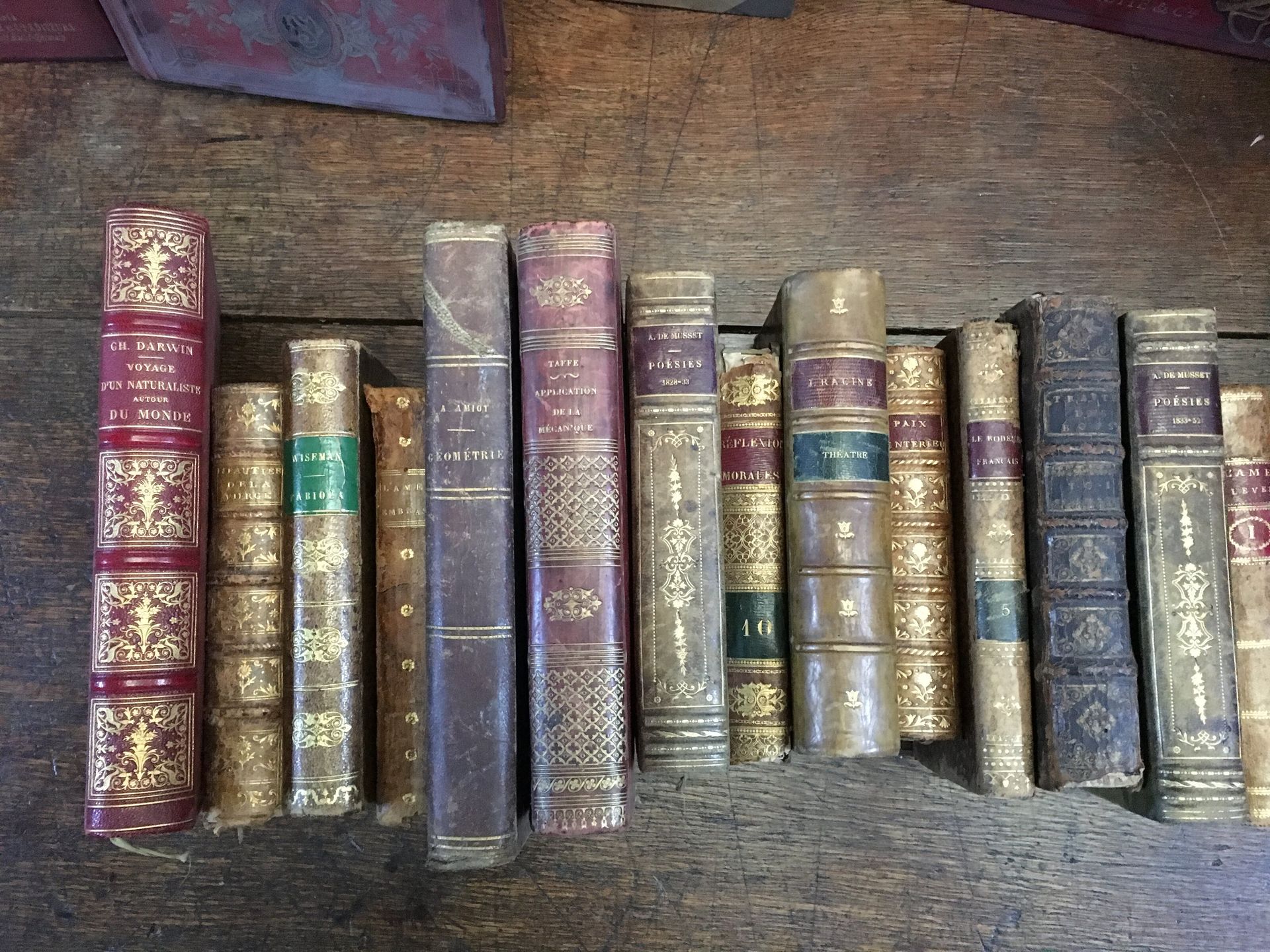 Null Lot de livres reliés XVIIIème et XIXème, Algérie, Poésies, Littérature, et &hellip;