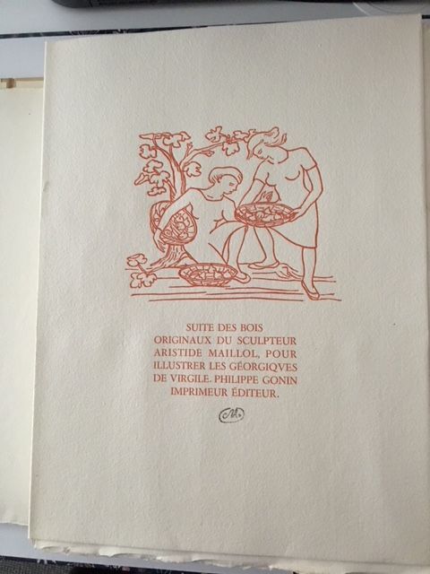 Null Aristide MAILLOL (1861- 1944) 

Les Géorgiques : Suite des gravures sur boi&hellip;