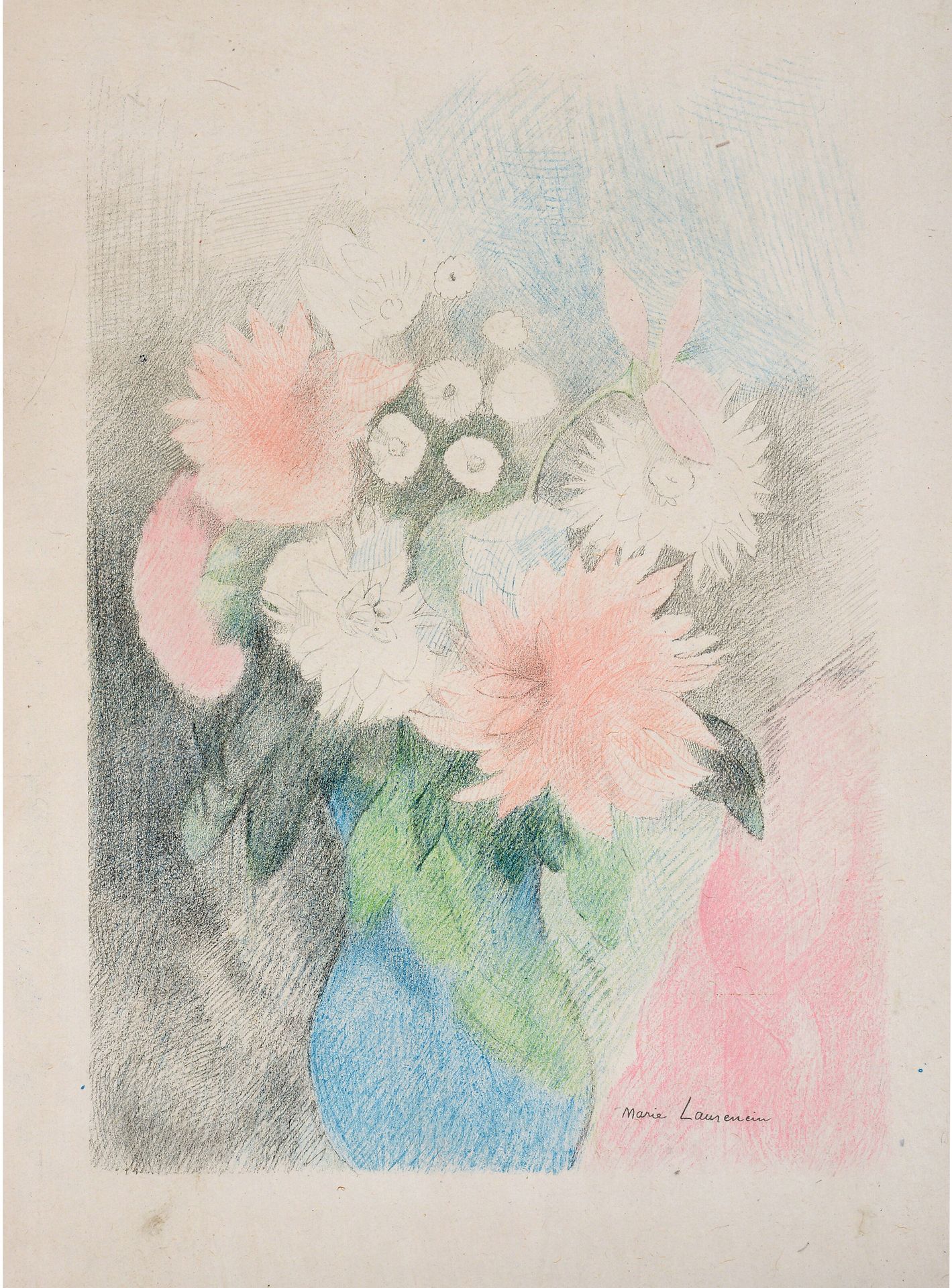Null Marie LAURENCIN (1883-1956)

Bouquet de fleurs dans un vase

Lithographie e&hellip;